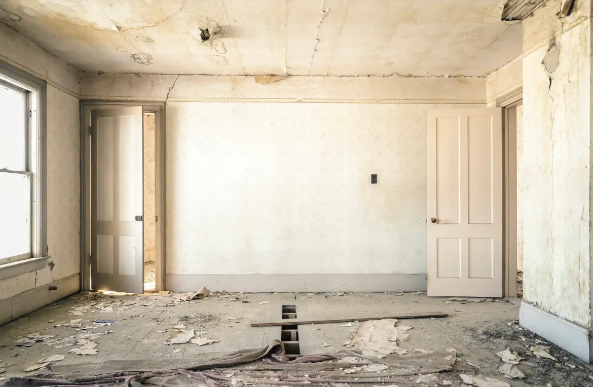 Waste disposal crew managing a cleanout project in North Riverside